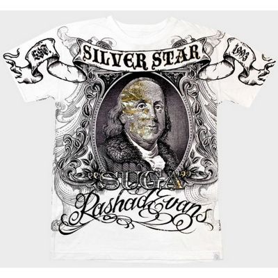 Silver Star T-Shirt Rashad Evans - White